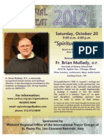 2012 Padre Pio Retreat Poster