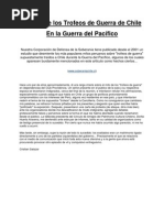 El Mito de Los Trofeos de Guerra de Chile en la Guerra del Pacifico