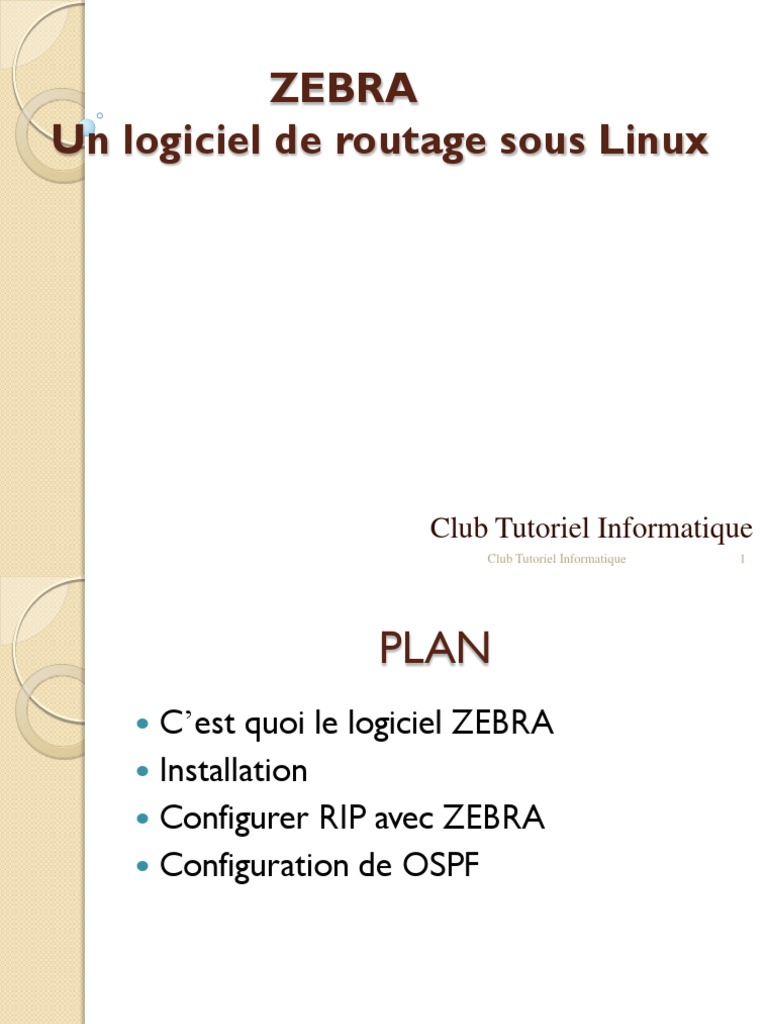 ZEBRA (Un Logiciel de Routage Sous Linux) | PDF | Technologie et ingénierie