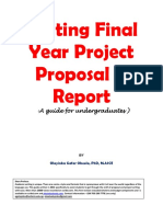Writting Final Year Project Proposal and Report