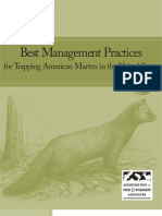 Best Management Practices for Trapping American Marten in the United States