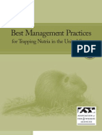 Best Management Practices for Trapping Nutria in the United States
