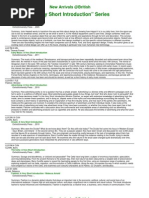 Download A Very Short Introduction Series by ismaeel_gh SN105233685 doc pdf