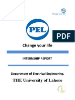 Pel Internship Report from university of lahore