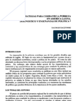 Estrategias para Combatir La Pobreza en América Latina