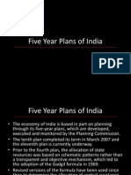 Five Year Plans of India