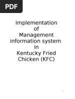 Download Implementation of Management Information System  in Kentucky Fried Chicken KFC  by Satyabrata Sahu SN105245537 doc pdf