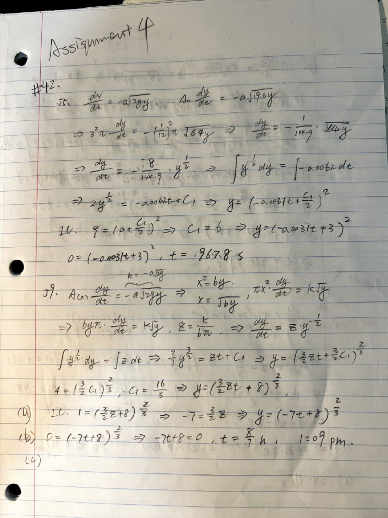 Math Assignment4 | PDF
