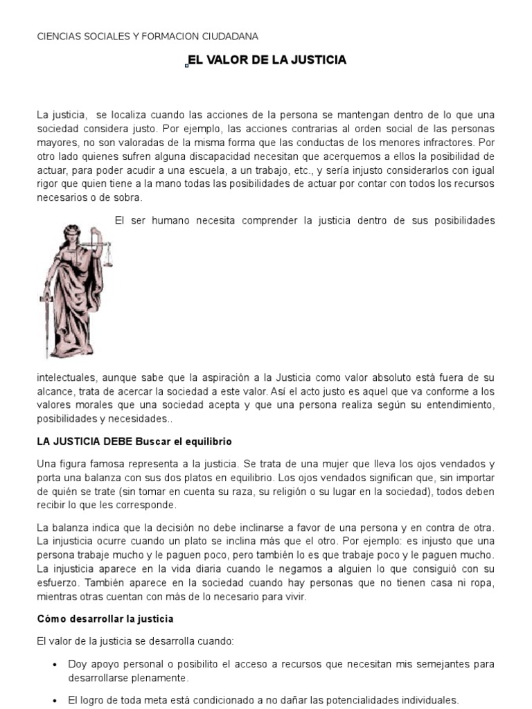 El Valor de La Justicia | PDF | Justicia | Crimen y violencia