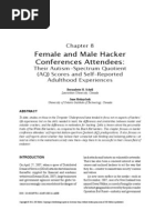 Female and Male Hacker Conferences Attendees