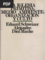 Schweizer, Eduard - La Iglesia Primitiva Medio Ambiente Organizacion