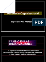 Desarrollo Organizacional: Expositor: Paúl Andrés Imán Ponce