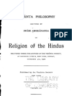 Religion of the Hindus - by Swami Abhedananda