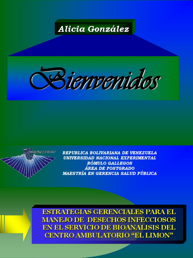 Estrategias Gerenciales Para El Manejo De Desechos Infecciosos