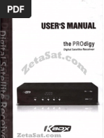 Download Kbox Prodigy user Manual ZetaSatcom by barnamah SN105264761 doc pdf