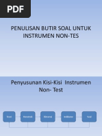 Penulisan Butir Soal Untuk Instrumen Non-Tes