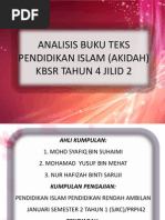 Download Analisis Buku Teks Pendidikan Islam Akidah by hafizah saruji SN105275355 doc pdf