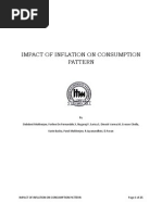 Impact of Inflation On Consumption Pattern Project