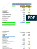 Maple Leaf Balance Sheet and Profit Analysis