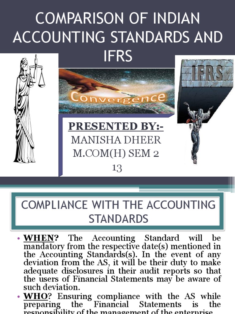 Indian Accounting Standards vs IFRS | PDF | International Financial ...