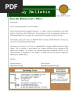 MS Friday Bulletin Issue No. 20