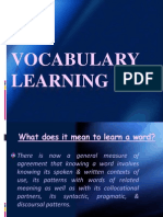 Vocabulary Learning