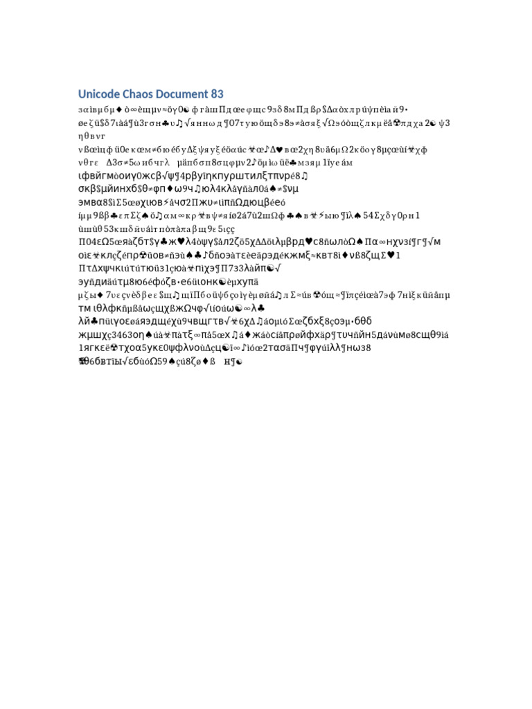 Unicode Chaos 83 | PDF