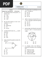 Case Study Questions for Class 10 Maths | PDF | Area | Quadratic Equation