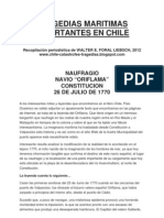 Tragedias Maritimas de Importancia en Chile