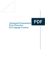 Automated Grammatical Error Detection For Language Learners