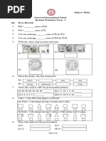 Standard 1 Math Questions PDF | PDF | Shape | Rectangle