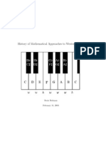 History of Mathematical Approaches to Western Music