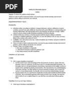 Download Outline for Informative Speech by strawberrymcrocks SN105341123 doc pdf