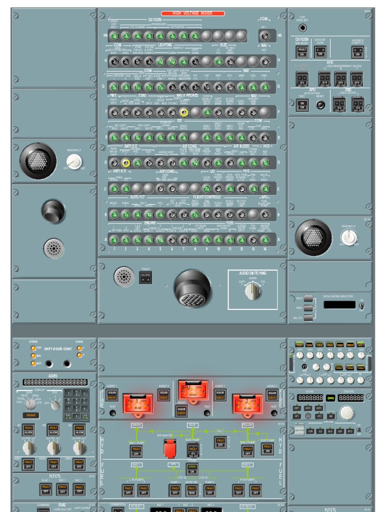 A320 Overhead Panel | Vehicle Parts | Aerospace