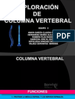 Exploracion de Columna