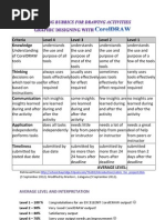 Grading Rubrics For Reflection Journal Entries and Coreldraw Actv