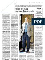 Heraldo de Aragón entrevista al Dr. Lorenzo Arracó, secretario general de CESMAragón (9/9/12)