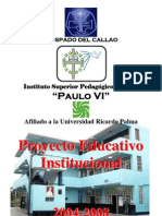 PROYECTO EDUCATIVO INSTITUCIONAL PAULO VI