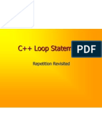 C++ Loop Statements: Repetition Revisited