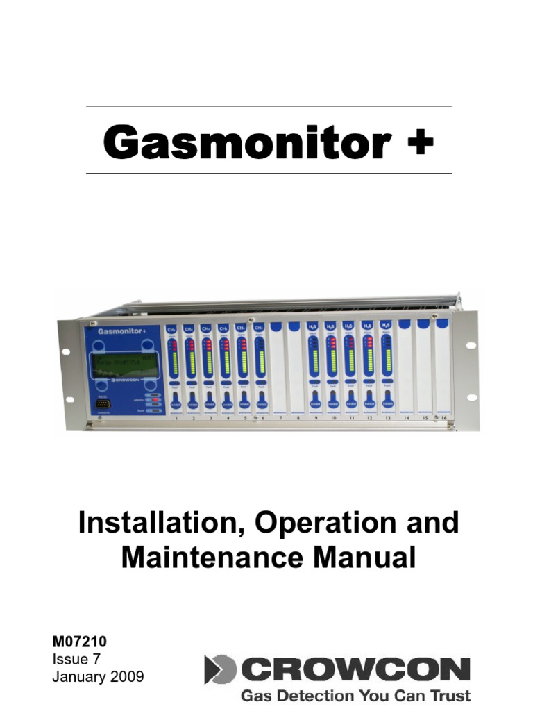 Gasmonitor+ Installation & Operation Guide | PDF | Relay | Power Supply