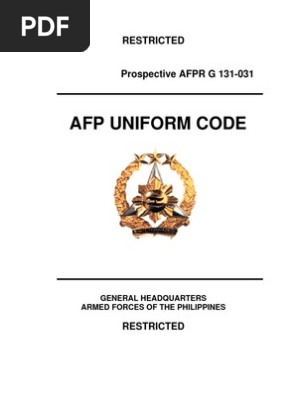 Afp Uniform Code