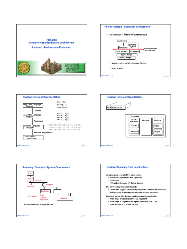 Computer Architecture Performance Evaluation | PDF | Central Processing ...