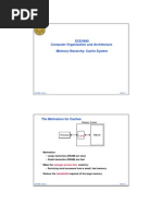 ECE4680 Computer Organization and Architecture Memory Hierarchy: Cache System