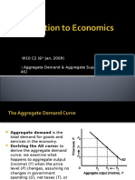 W10 C2 (6 Jan, 2009) Aggregate Demand & Aggregate Supply (AD & AS)