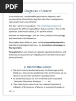 Diagnosis of Cancer: 2-Biochemical Assays