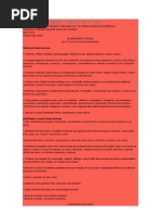Plano Aulas Artes e Ed. Fis.