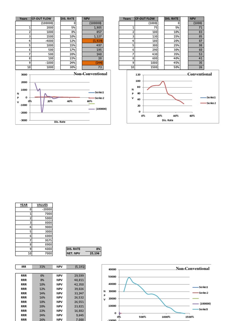 NPV Analysis and Cash Flow Overview | PDF