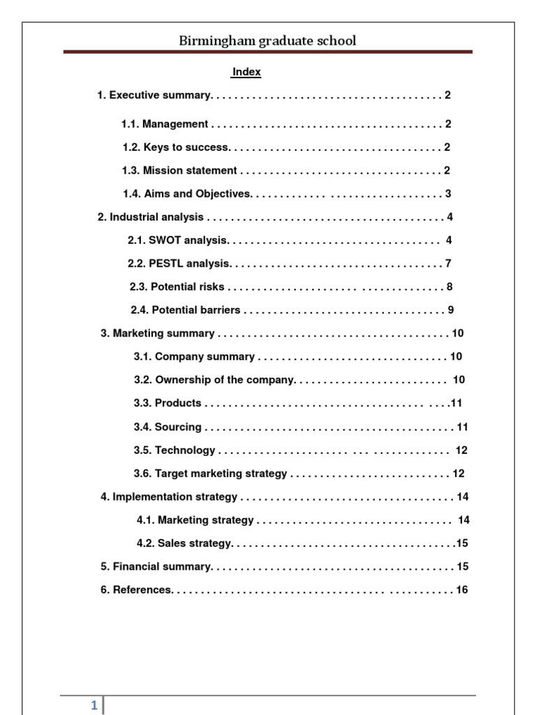 A Sample Business Plan of Recycling Industry PDF Recycling Sales