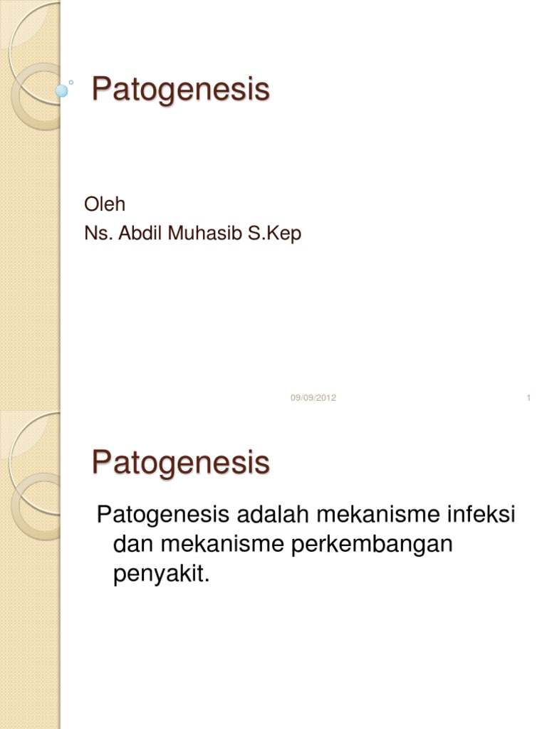 PATOGENESIS | PDF | Pengembangan Diri