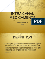 Intra Canal Medicaments: Haroonmalik 502